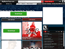 Tablet Screenshot of mymusictop.com